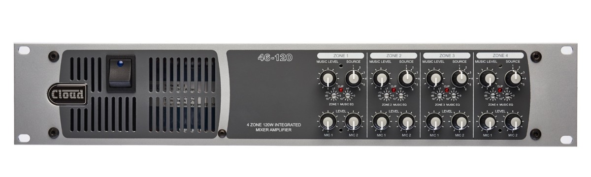 46-120T 4 Zone Integrated Mixer Amplifier