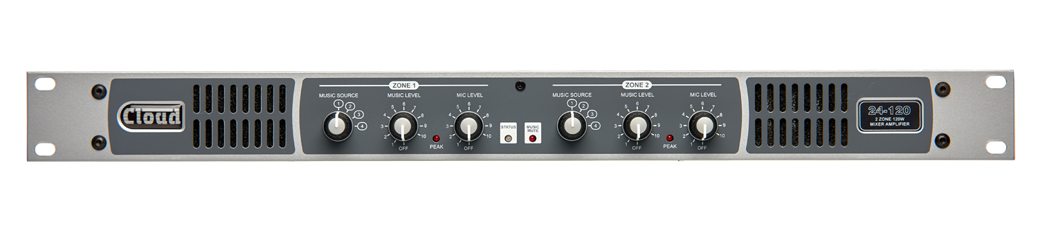 24-120 2 Zone Integrated Mixer Amplifier