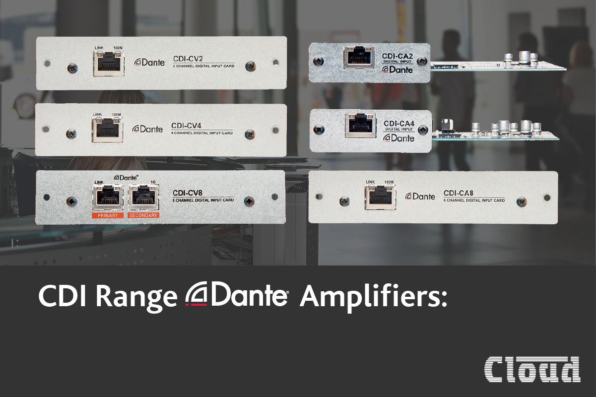 CDI Range Dante Amplifiers